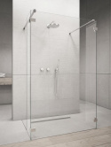 Radaway Euphoria Walk-In ścianka frontowa W4 120 cm chrom/szkło przezroczyste 383144-01-01
