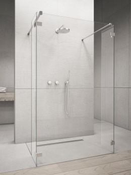 Radaway Euphoria Walk-In ścianka frontowa W4 120 cm chrom/szkło przezroczyste 383144-01-01