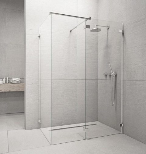 Radaway Euphoria Walk-In ścianka prysznicowa walk-in 80 cm chrom połysk/szkło przezroczyste 383120-01-01