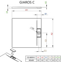 Wpisz KOD: PROMO - 10% Radaway Giaros C brodzik 90x90 cm kwadratowy biały MKGC9090-03