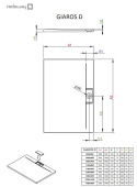 Wpisz KOD: PROMO - 10% Radaway Giaros D brodzik 120x80 cm prostokątny biały MKGD1280-03