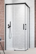 Wpisz KOD: PROMO - 10% Radaway Idea Black KDD drzwi prysznicowe 70 cm prawe czarny mat/szkło przezroczyste 387065-54-01R