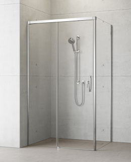Wpisz KOD: PROMO - 10% Radaway Idea KDJ ścianka prysznicowa 120 cm boczna S1 do drzwi prawa chrom/szkło przezroczyste 387054-01-01R