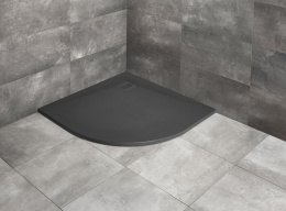 Wpisz KOD: PROMO - 10% Radaway Kyntos A brodzik 80x80 cm półokrągły antracyt HKA8080-64