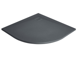 Wpisz KOD: PROMO - 10% Radaway Kyntos A brodzik 90x90 cm półokrągły antracyt HKA9090-64