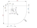 Wpisz KOD: PROMO - 10% Radaway Kyntos A brodzik kwadratowy 80x80 cm czarny HKA8080-54