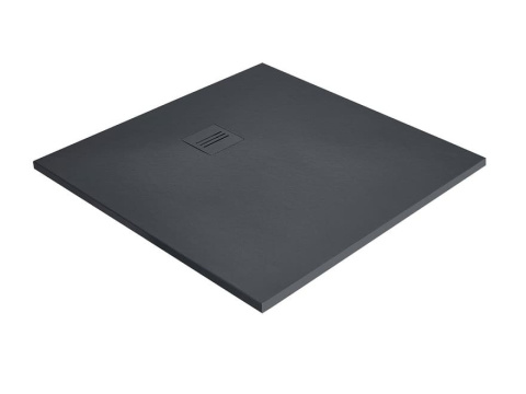 Wpisz KOD: PROMO - 10% Radaway Kyntos C brodzik 90x90 cm kwadratowy konglomeratowy antracyt HKC9090-64