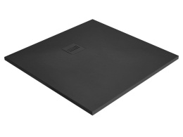 Wpisz KOD: PROMO - 10% Radaway Kyntos C brodzik 90x90 cm kwadratowy konglomeratowy czarny HKC9090-54