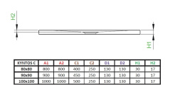 Wpisz KOD: PROMO - 10% Radaway Kyntos PT brodzik pięciokątny 90x90 cm czarny HKPT9090-54