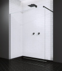 Wpisz KOD: PROMO - 10% Radaway Modo New II Walk-In ścianka prysznicowa 65 cm wolnostojąca czarny mat/szkło przezroczyste 389065-54-01