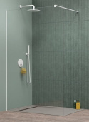 Wpisz KOD: PROMO - 10% Radaway Modo New II White Walk-In ścianka 90 cm biały mat/szkło przezroczyste 389094-04-01