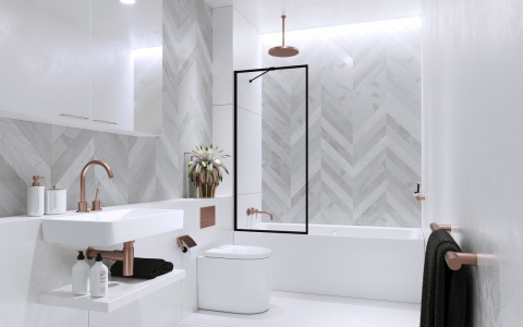 Radaway Modo New PNJ II parawan nawannowy 80 cm czarny mat/szkło Frame 10006080-54-56