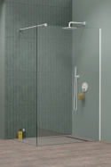 Wpisz KOD: PROMO - 10% Radaway Modo New White II Walk-In ścianka prysznicowa 80 cm wolnostojąca biały mat/szkło przezroczyste 389084-04-01