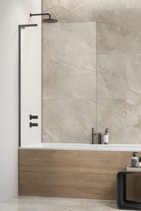 Radaway Modo SL Brushed Gunmetal PNJ II parawan nawannowy 70 cm lewy gunmetal szczotkowany/szkło przezroczyste 10316070-92-01L