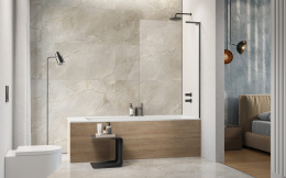 Radaway Modo SL Brushed Gunmetal PNJ II parawan nawannowy 90 cm 1-częściowy szczotkowany/szkło przezroczyste 10316090-92-01R