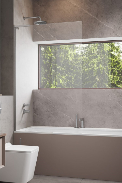 Radaway Modo SL Brushed Nickel PNJ II parawan nawannowy 70 cm nikiel szczotkowany/szkło przezroczyste 10316070-91-01L