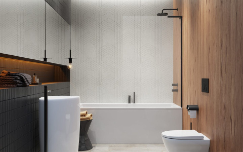 Radaway Modo SL Gold PNJ II parawan nawannowy 80 cm prawy złoty połysk/szkło przezroczyste 10316080-09-01R