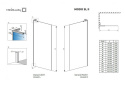 Wpisz KOD: PROMO - 10% Radaway Modo SL II Walk-In ścianka prysznicowa 100 cm prawa wolnostojąca chrom połysk/szkło przezroczyste 10319104-01-01R