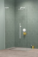 Radaway Modo SL White II Walk-In ścianka prysznicowa 80 cm lewa wolnostojąca biały mat/szkło przezroczyste 10319084-04-01L