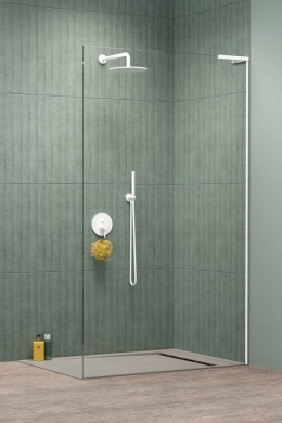 Radaway Modo SL White II Walk-In ścianka prysznicowa 80 cm prawa wolnostojąca biały mat/szkło przezroczyste 10319084-04-01R