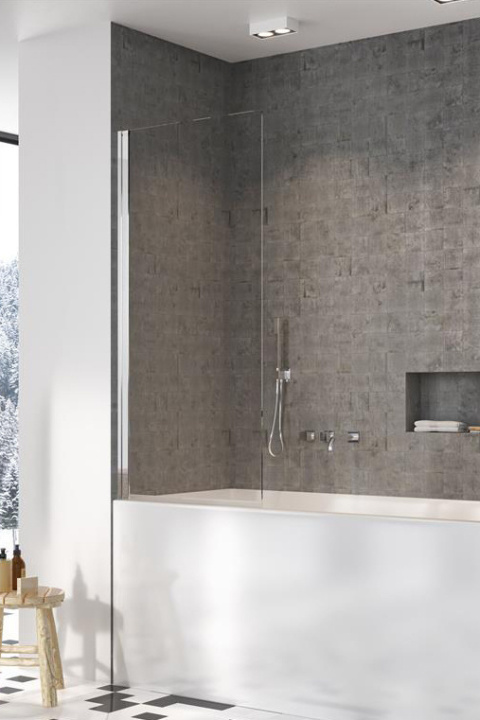 Radaway Nes 8 PNJ I parawan nawannowy 100 cm lewy chrom/szkło przezroczyste 10061100-01-01L