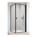 Radaway Nes Black S1 ścianka prysznicowa 100 cm boczna czarny mat/szkło Frame 10039100-54-56