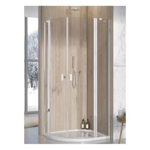 Radaway Nes PDD II kabina prysznicowa część lewa 80x80 cm półokrągła 10030080-01-01L