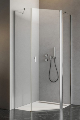 Radaway Nes PTJ drzwi prysznicowe 59,6 cm lewe chrom/szkło przezroczyste 10052000-01-01L