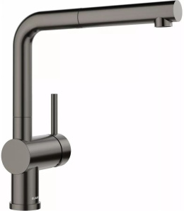 BLANCO Bateria stojąca kuchenna Linus-S Ciemna stal satynowa 527733