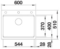 BLANCO Zlewozmywak granitowy Etagon 6 Silgranit Delikatny biały BLANCO 527077