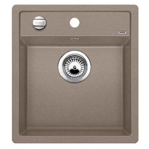 Blanco Dalago 45-F Zlewozmywak granitowy jednokomorowy 45,5x50 cm z korkiem automatycznym kawowy 517171