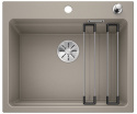 Blanco Etagon 6 Zlewozmywak granitowy jednokomorowy 60x51 cm z korkiem automatycznym InFino tartufo 524536