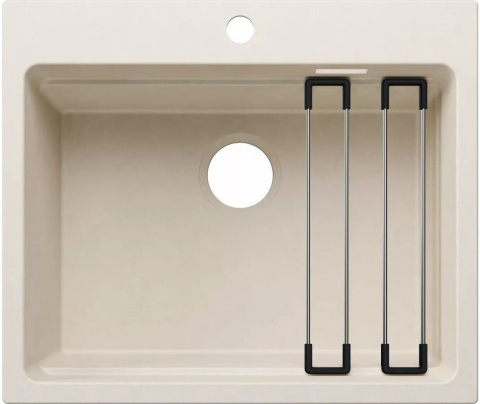 Blanco Etagon 6 - Zlewozmywak silgranitowy 60x51 cm, z akcesoriami, delikatna biel 527748