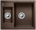 Blanco Metra 6 Zlewozmywak granitowy półtorakomorowy 61,5x50 cm bez korka automatycznego kawowy 516180
