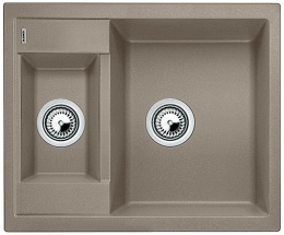 Blanco Metra 6 Zlewozmywak granitowy półtorakomorowy 61,5x50 cm bez korka automatycznego tartufo 517352