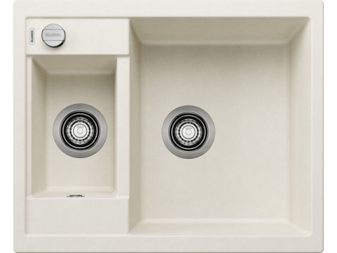 Blanco Metra 6 Zlewozmywak granitowy półtorakomorowy 61,5x50 cm delikatny biały 527112