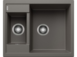 Blanco Metra 6 Zlewozmywak granitowy półtorakomorowy 61,5x50 cm wulkaniczny szary 527296