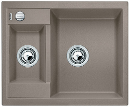Blanco Metra 6 Zlewozmywak granitowy półtorakomorowy 61,5x50 cm z korkiem automatycznym tartufo 517351