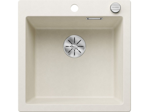 Blanco Pleon 5 Zlewozmywak granitowy jednokomorowy 51,5x51 cm delikatny biały 527134