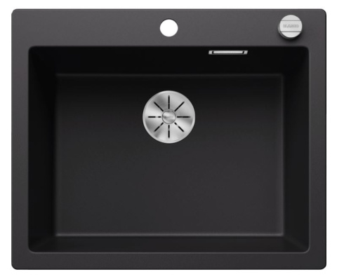 Blanco Pleon 6 Zlewozmywak granitowy jednokomorowy 61,5x51 cm czarny 525954