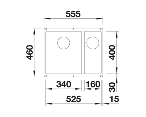 Blanco Subline 340/160-U Zlewozmywak granitowy półtorakomorowy 55,5x46 cm prawy delikatny biały 527163