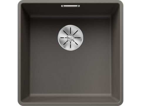 Blanco Subline 400-F Zlewozmywak granitowy jednokomorowy 42,7x42,7 cm wulkaniczny szary 527348