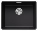 Blanco Subline 500-F Zlewozmywak granitowy jednokomorowy 52,7x42,7 cm czarny 525994