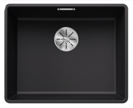Blanco Subline 500-F Zlewozmywak granitowy jednokomorowy 52,7x42,7 cm czarny 525994
