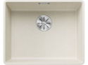 Blanco Subline 500-F Zlewozmywak granitowy jednokomorowy 52,7x42,7 cm delikatny biały 527169