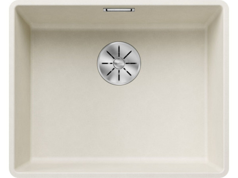 Blanco Subline 500-F Zlewozmywak granitowy jednokomorowy 52,7x42,7 cm delikatny biały 527169