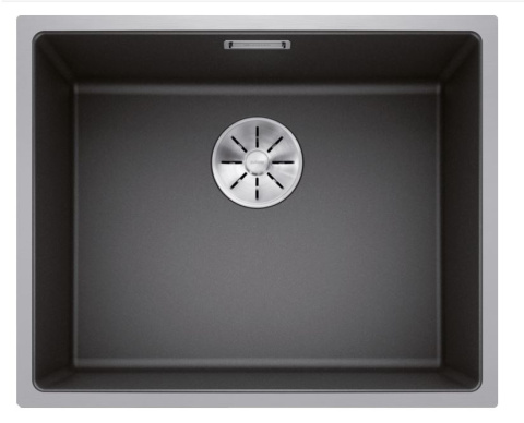 Blanco Subline 500-IF SteelFrame Zlewozmywak granitowy jednokomorowy 54,3x44,3 cm antracyt/stalowy 524107