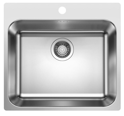 Blanco Supra 500-IF/A R12 Zlewozmywak stalowy jednokomorowy 50x50 cm 526354