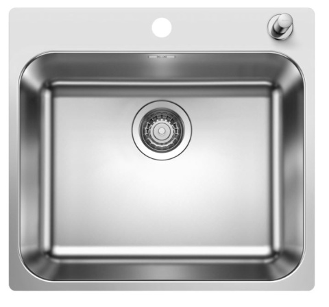 Blanco Supra 500-IF/A R12 Zlewozmywak stalowy jednokomorowy 50x50 cm 526355