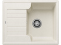 Blanco Zia 40 S Zlewozmywak granitowy jednokomorowy 61,5x50 cm delikatny biały 527195